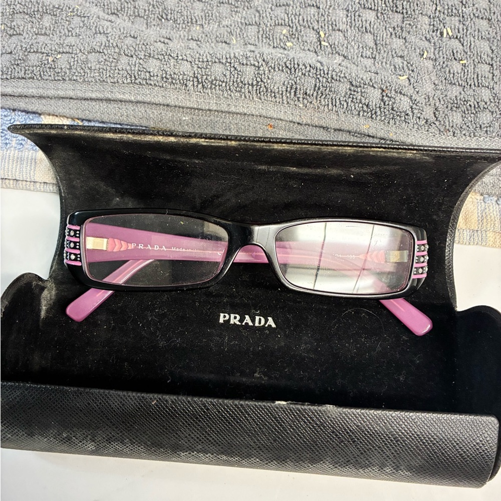 Prada VPR 07L eye frame eyeglasses Bayonetta style eyewear
